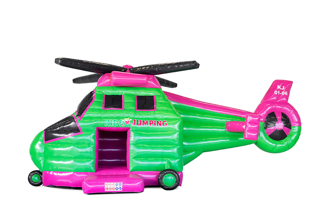Acquista online castello gonfiabile Kidsjumping Helicopter con la tua identità aziendale su JB Gonfiabili Italia. Richiedi ora un design gratuito per castello gonfiabile personalizzati nella tua identità aziendale